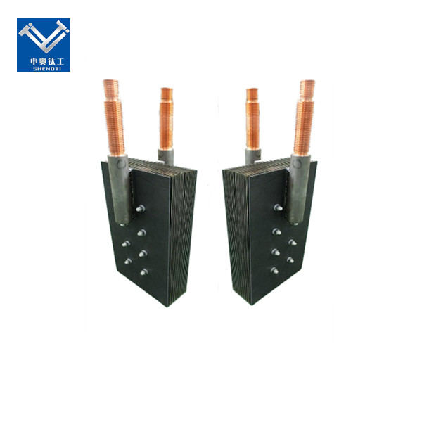 Titanium anode for seawater desalination